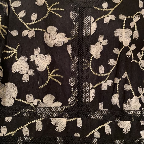 Lace and  embroidered detail dress - Picture 7 of 7